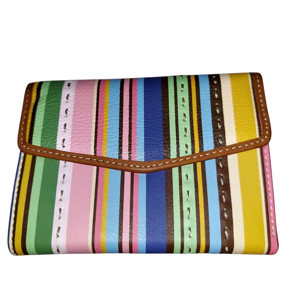 Fossil Multicolor Striped Wallet